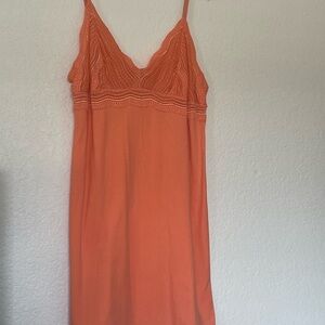 Cosabella Orange Lace-Trim Chemise